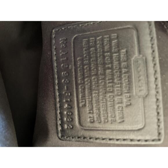 Coach Large penelope F14682 black pebble Leather Satchel BAG PURSE - Picture 10 of 10